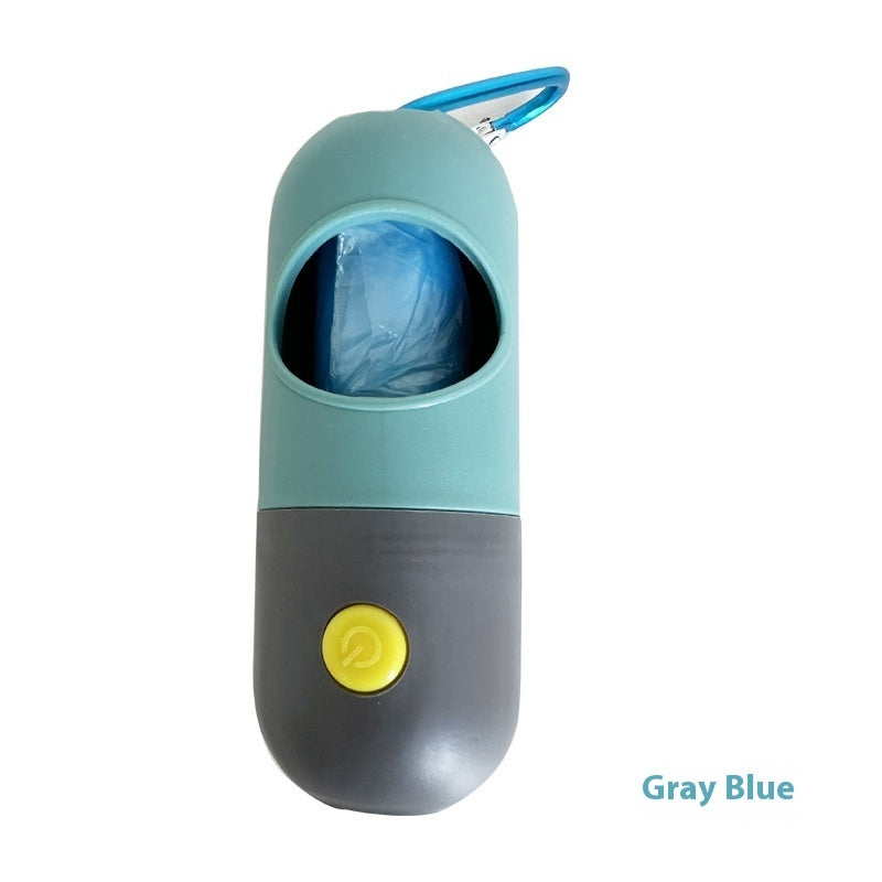 Dispenser Portabuste con Luce LED โ Igiene e Sicurezza per Passeggiate Notturne