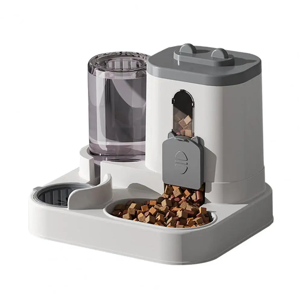 Dispenser Automatico 2 in 1 per Cani e Gatti โ Contenitore Cibo e Acqua a Ricarica Automatica