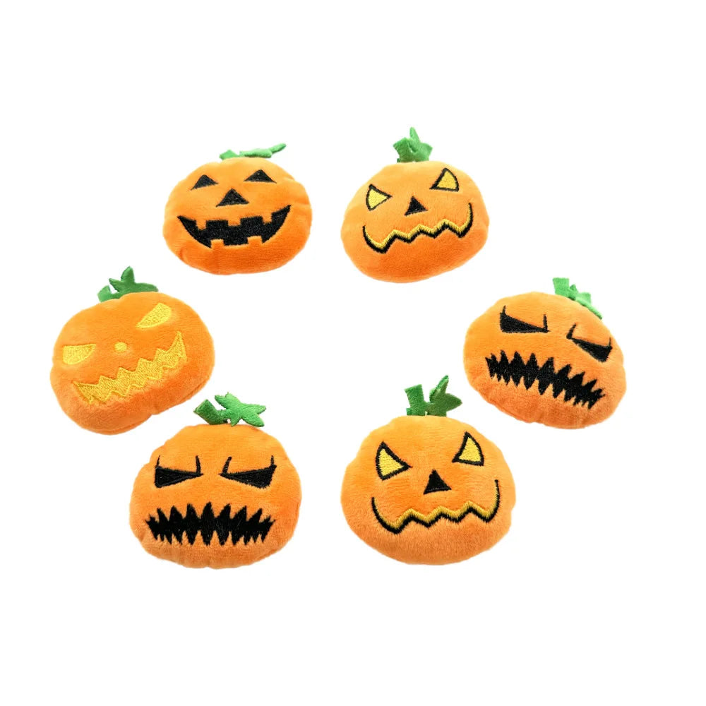 Set Giochi Halloween per Gatti – Peluche Zucca, Ragno e Fantasma Morbidi e Resistenti