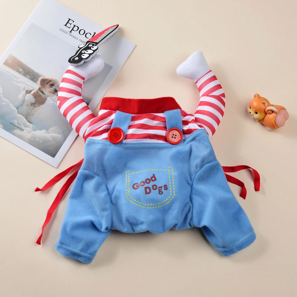 Costume di Halloween Divertente per Cani – Travestimento con Coltello “Good Dog”