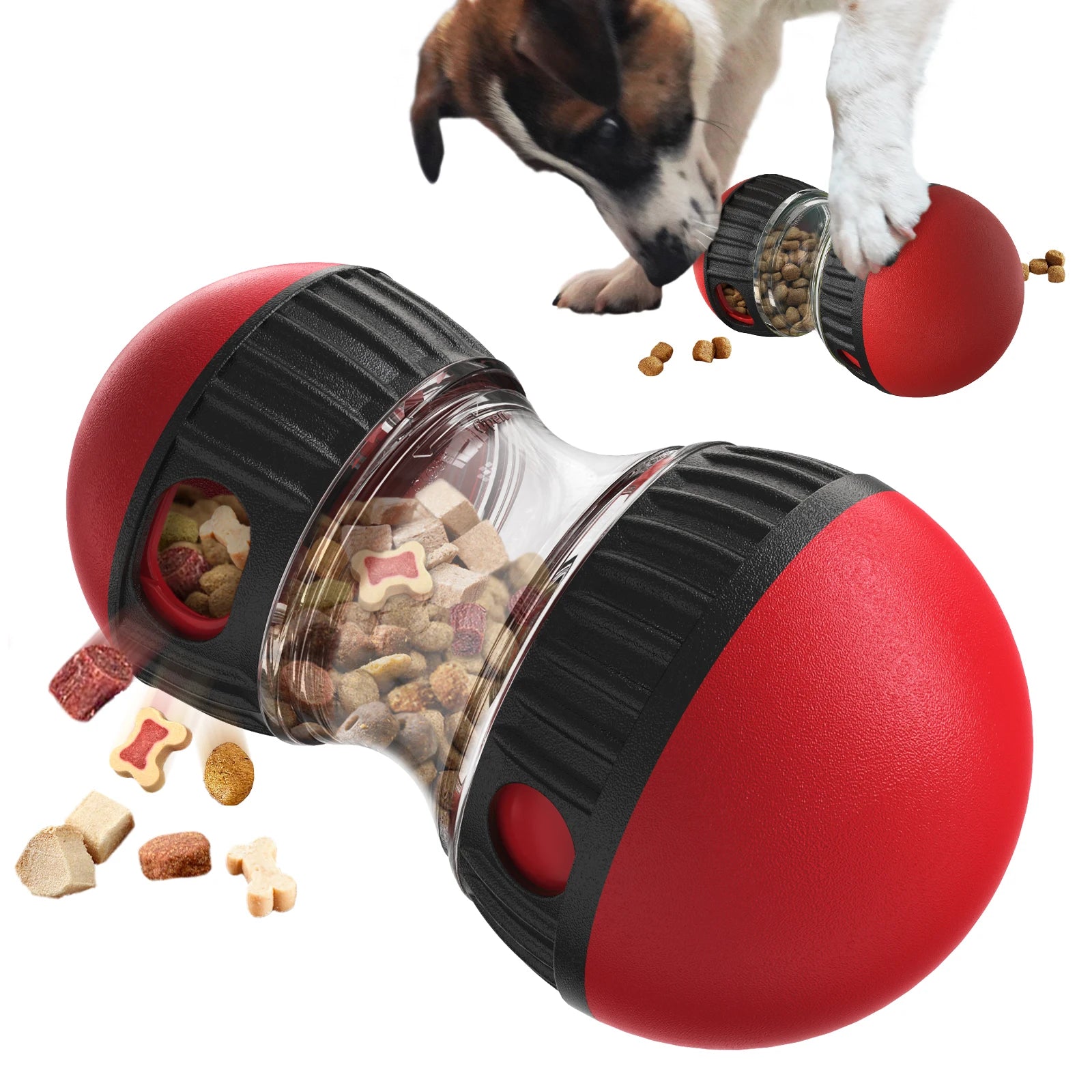 Gioco Interattivo Alimentatore Lento per Cani e Gatti โ Palla Distribuicibo Antistress