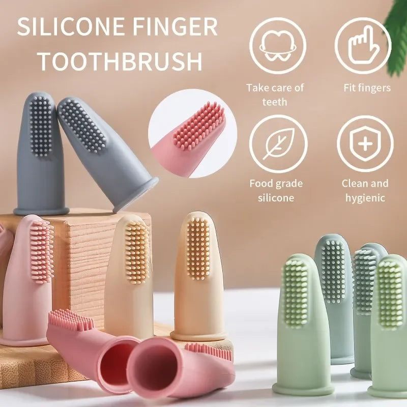 Spazzolino da Dito in Silicone Morbido โ Pulizia Dentale per Cani e Gatti
