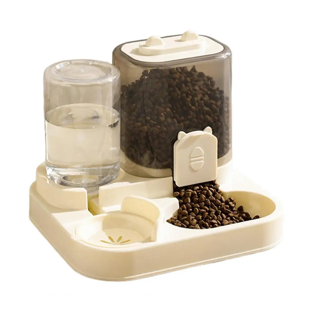Dispenser Automatico 2 in 1 per Cani e Gatti โ Contenitore Cibo e Acqua a Ricarica Automatica