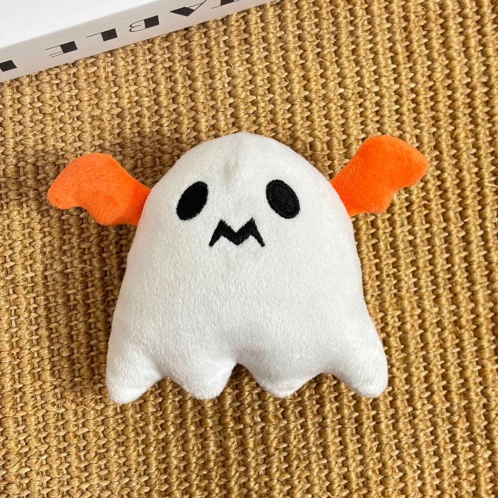 Gioco in Peluche Halloween per Cani – Fantasmini Morbidi con Sonaglino