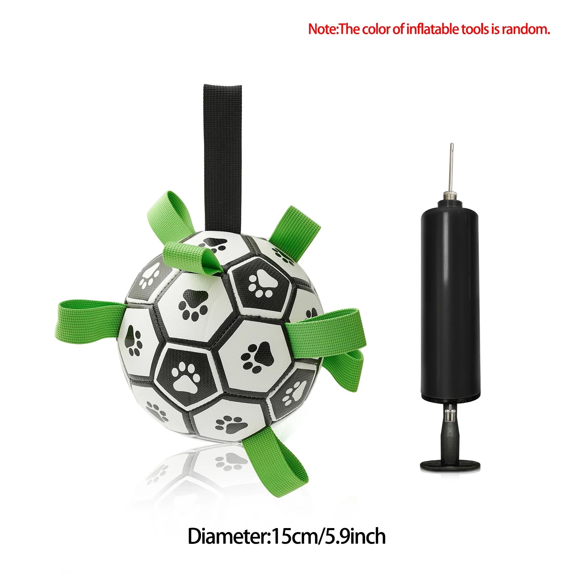 ⚽ Pallone Interattivo per Cani con Maniglie – Gioco da Riporto e Tiro alla Fune