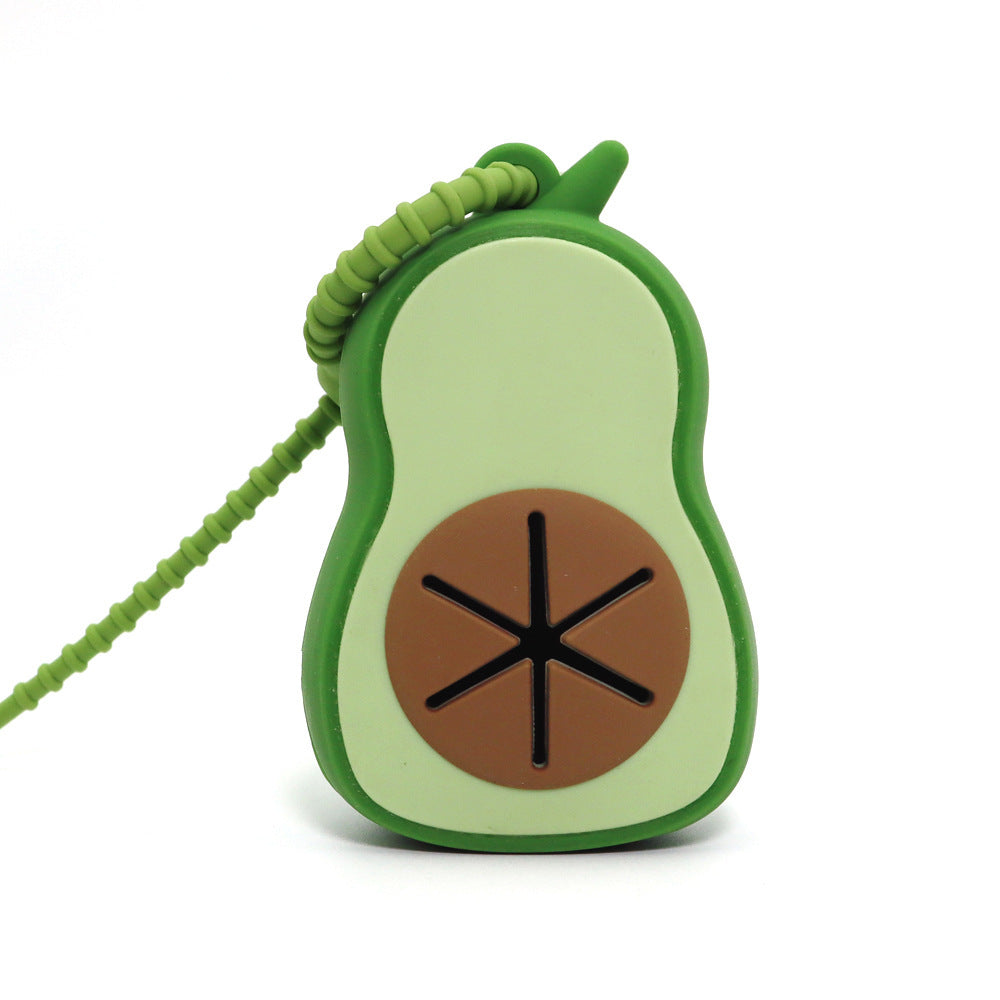 Dispenser a Forma di Avocado โ Raccogli Buste Igieniche in Silicone