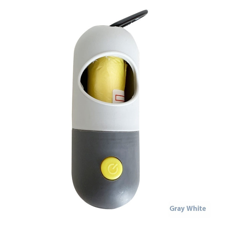 Dispenser Portabuste con Luce LED โ Igiene e Sicurezza per Passeggiate Notturne