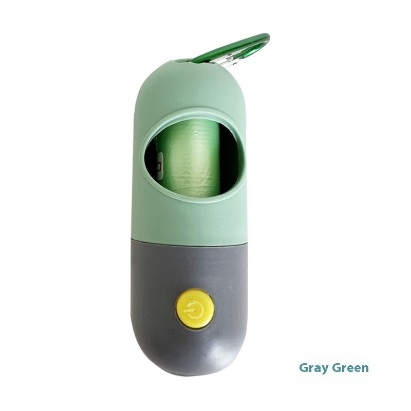 Dispenser Portabuste con Luce LED โ Igiene e Sicurezza per Passeggiate Notturne