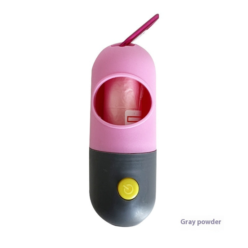 Dispenser Portabuste con Luce LED – Igiene e Sicurezza per Passeggiate Notturne