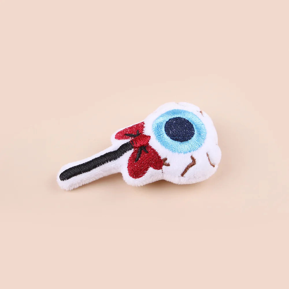 Gioco in Peluche Halloween per Gatti – Ossetto, Teschio e Caramella Morbida