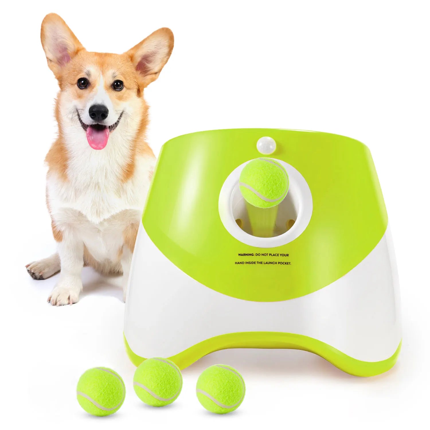 🎾 Lancia Palline Automatico per Cani – Gioco Interattivo con 3 Palline Incluse