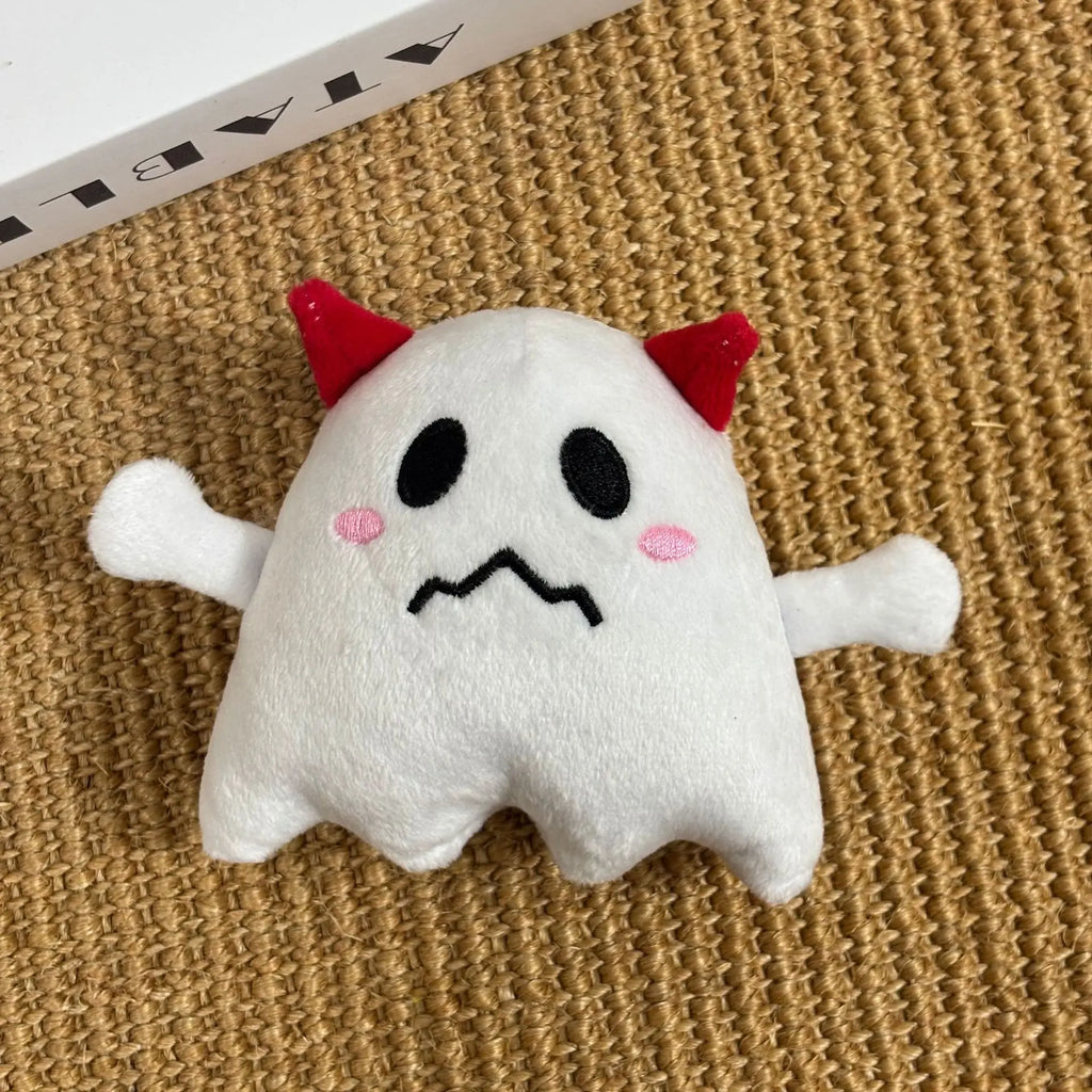 Gioco in Peluche Halloween per Cani – Fantasmini Morbidi con Sonaglino