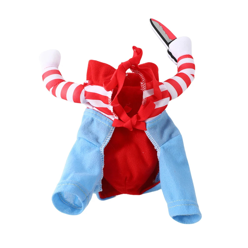 Costume di Halloween Divertente per Cani – Travestimento con Coltello “Good Dog”