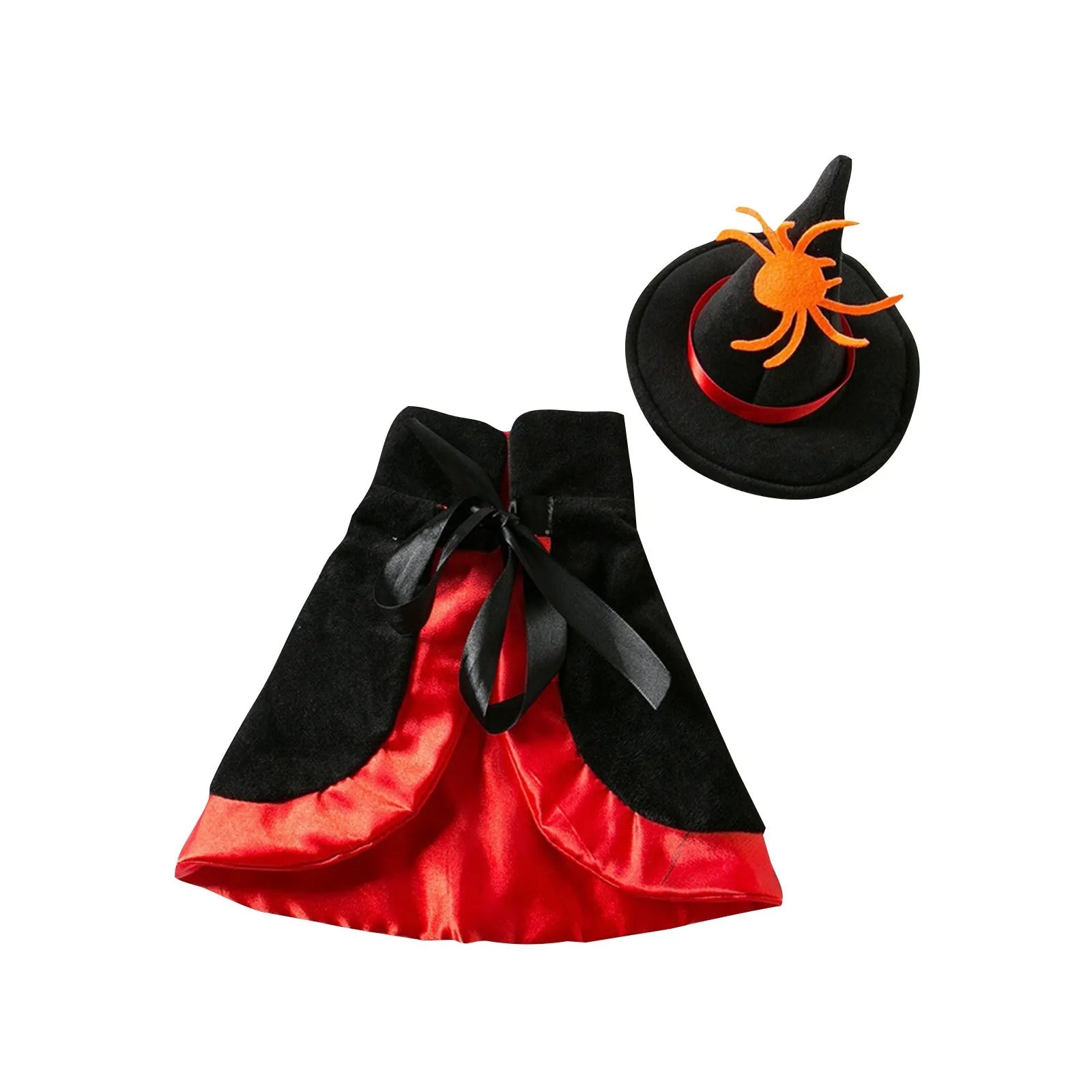 Costume da Strega per Cani e Gatti – Mantello di Halloween con Cappello
