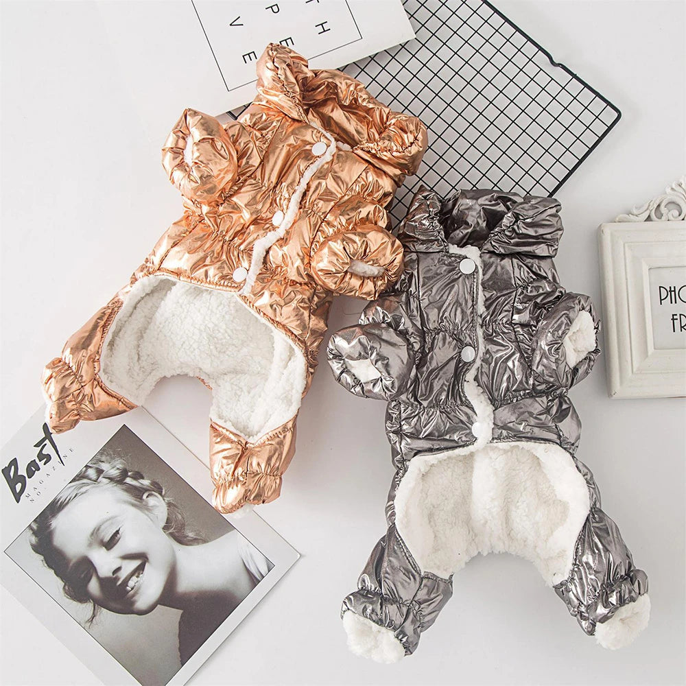 Tuta Invernale Impermeabile per Cani di Piccola Taglia – Calda e Morbida in Pile