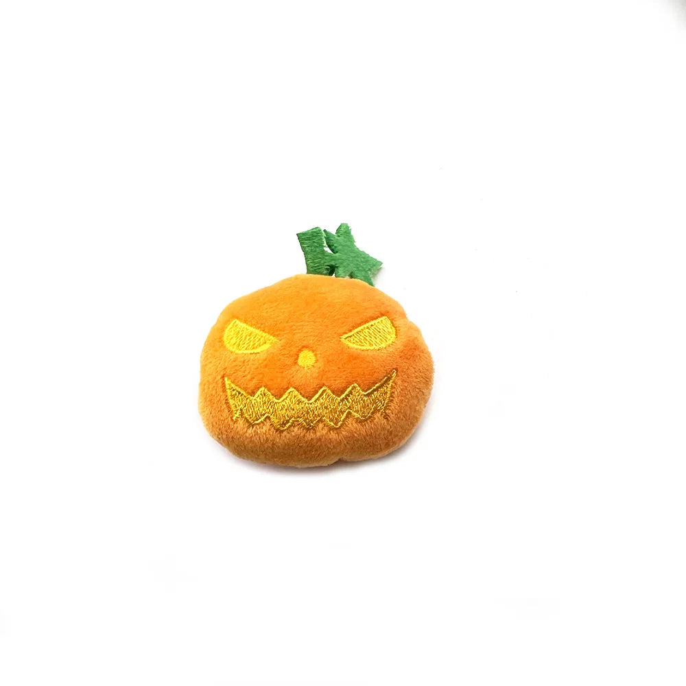 Set Giochi Halloween per Gatti – Peluche Zucca, Ragno e Fantasma Morbidi e Resistenti